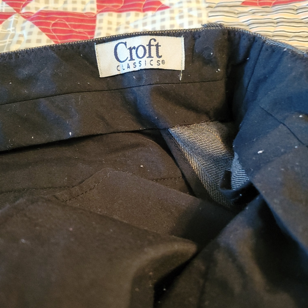 Croft pleated dress pants, mens, size 44